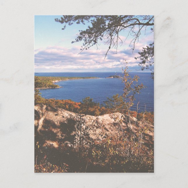 Vintage Lake Superior Shores Postcard (Front)
