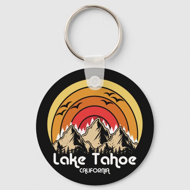 Vintage Lake Tahoe California Keychain (Front)