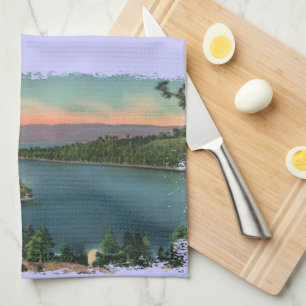 Vintage Lake Tahoe Emerald Bay Kitchen Towel