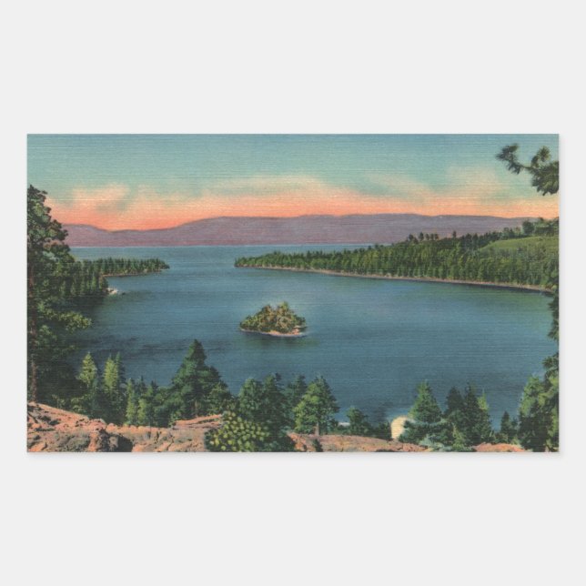 Vintage Lake Tahoe Emerald Bay Sticker (Front)