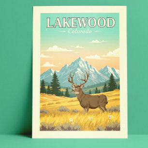 Vintage Lakewood Colorado Postcard