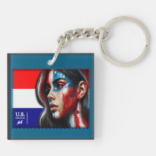 Vintage L'Amerique - Hisp Acrylique Porte - clé