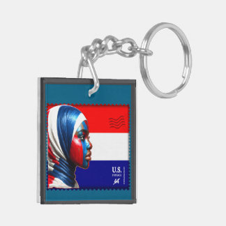 Vintage L'Amerique - Mslm Porte - clé acrylique