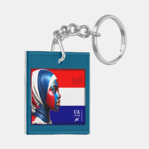 Vintage L'Amerique - Mslm Porte - clé acrylique