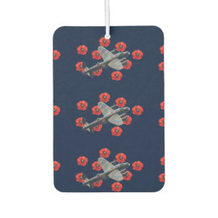 Vintage Lancaster Amongst Red Poppies Air Freshener