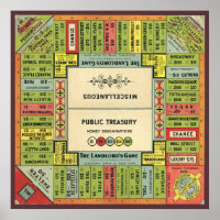 Vintage Landlords Game - Art Print