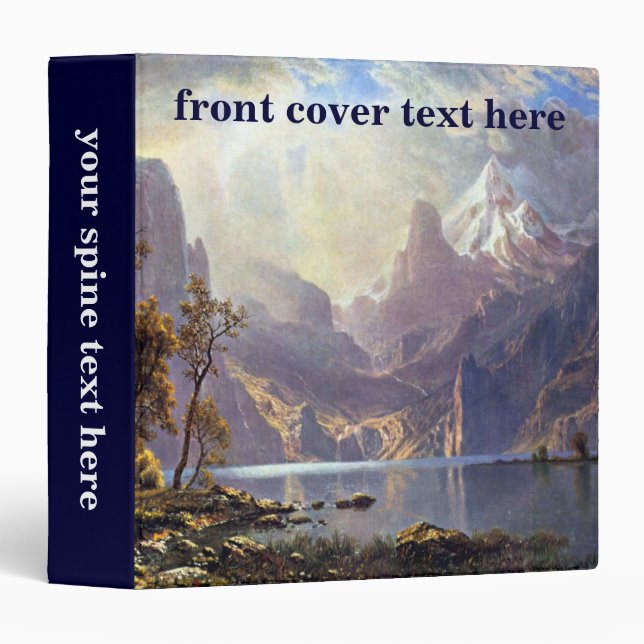 Vintage Landscape, Lake Tahoe by Albert Bierstadt Binder (Front/Spine)