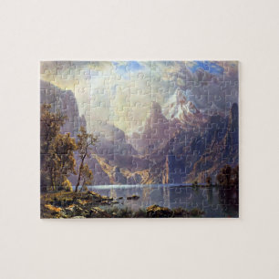 Vintage Landscape, Lake Tahoe by Albert Bierstadt Jigsaw Puzzle