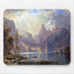 Vintage Landscape, Lake Tahoe by Albert Bierstadt Mouse Pad