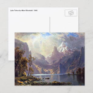 Vintage Landscape, Lake Tahoe by Albert Bierstadt Postcard