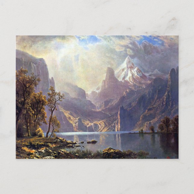 Vintage Landscape, Lake Tahoe by Albert Bierstadt Postcard (Front)