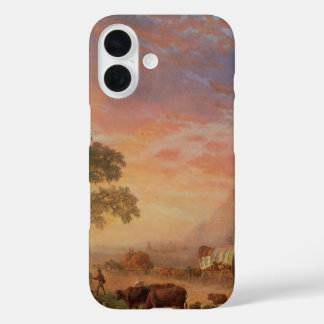 Vintage Landscape, Oregon Trail by Bierstadt iPhone 16 Case