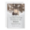 Vintage Lantern Snowflake Winter Forest Wedding