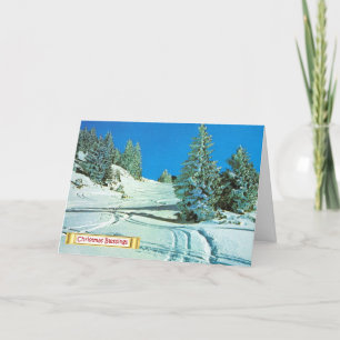 Vintage Lapland,  Norwegian wood Holiday Card