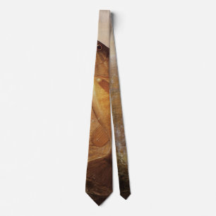Vintage Largemouth Brown Bass Fish, Sports Fishing Tie