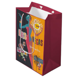 Vintage Las Vegas Bachelorette Weekend Party  Medium Gift Bag