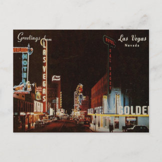 Vintage Las Vegas Fremont St Voir carte postale Ne