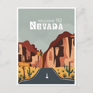 vintage Las Vegas Nevada Greetings from welcome  Postcard
