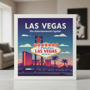  Vintage Las Vegas Nevada Tile
