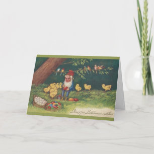 Vintage Latvian Easter Greeting Card