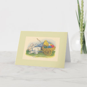 Vintage Latvian Easter Greeting Card