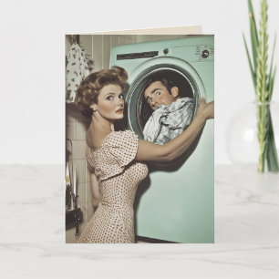 Vintage Laundry Surprise Invitation