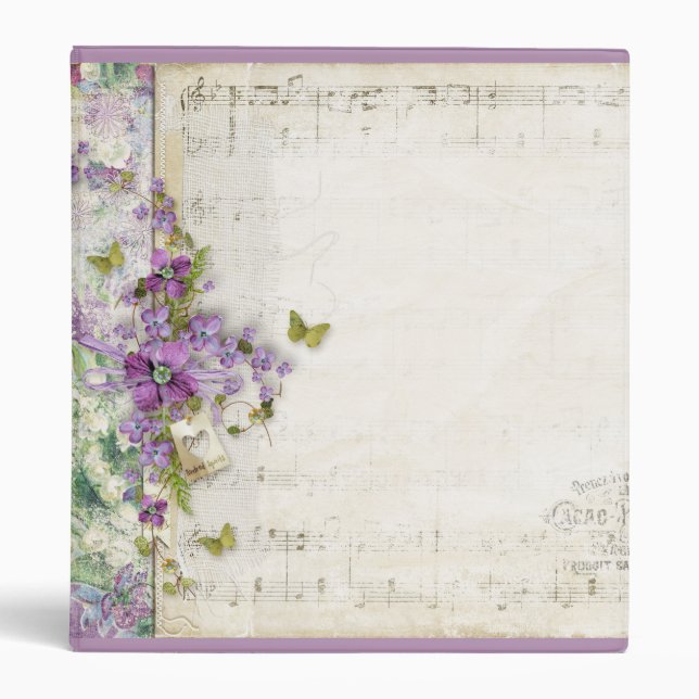 Vintage lavender binder (Front)