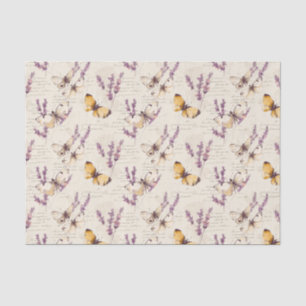 Vintage Lavender Butterfly Tissue Paper