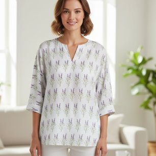 Vintage Lavender  flowers in  light lavender colou Fabric