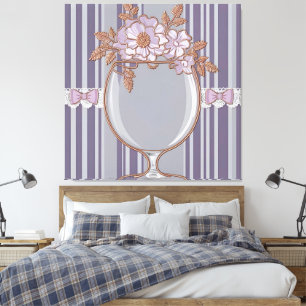 Vintage Lavender Glass Canvas Print