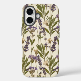 Vintage Lavender Herbarium Botanical iPhone Case