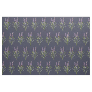 Vintage Lavender in midnight blue Fabric