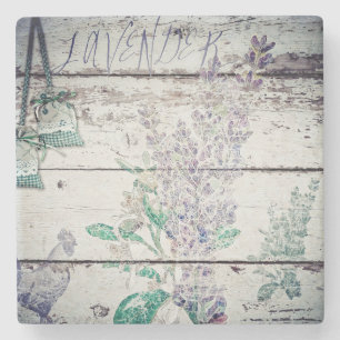 Vintage Lavender Marble Stone Coaster