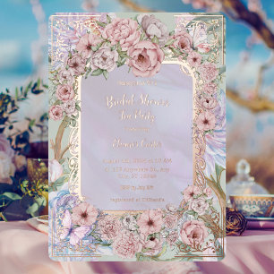 Vintage Lavender Peony Bridal Shower Tea Party