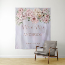 Vintage Lavender Peony Wedding Backdrop