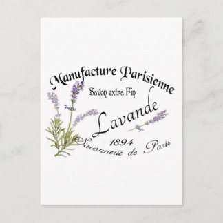 Vintage Lavender Postcard