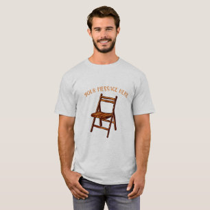 Vintage Lawn Chair Custom Message Summer Graphic  T-Shirt