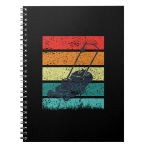 Vintage Lawn Mower Notebook