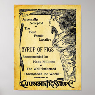 Vintage Laxative Poster