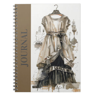 Vintage LBD Little Black Dress Diary Journal Art