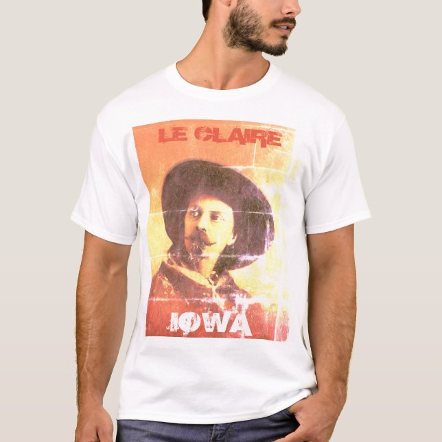 Vintage Le Claire Iowa Buffalo Bill T-shirt (Front)