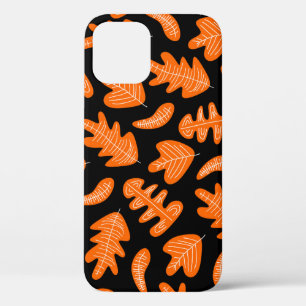 Vintage Leaf Exotic Plants Pattern iPhone 12 Case