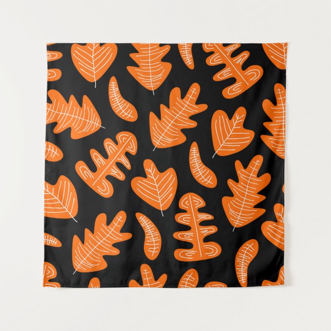 Vintage Leaf Exotic Plants Pattern Tapestry (Front)