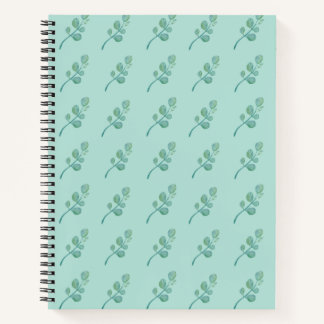 Vintage Leaf Floral  Notebook