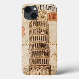 Vintage Leaning Tower of Pisa iPhone 13 Case