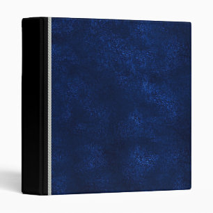 Vintage leather blue binder