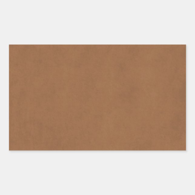 Vintage Leather Brown Parchment Paper Background Sticker (Front)