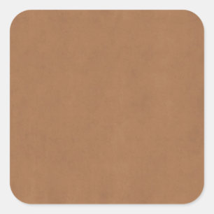 Vintage Leather Brown Parchment Template Blank Square Sticker