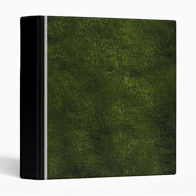 Vintage leather green binder (Front/Spine)