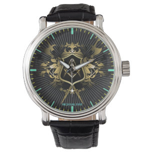 Vintage Leather Strap  watch masonic